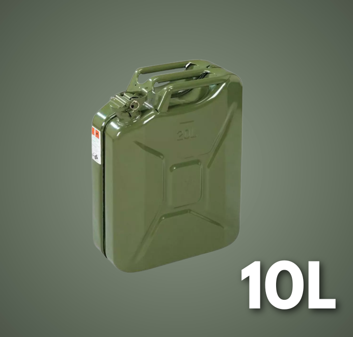 Bidón Metálico de Combustible 5/ 10 / 20 Litros – Portátil, Resistente y Seguro