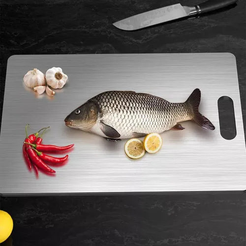 FIORENZA//TABLA DE CORTE PREMIUM ACERO INOXIDABLE