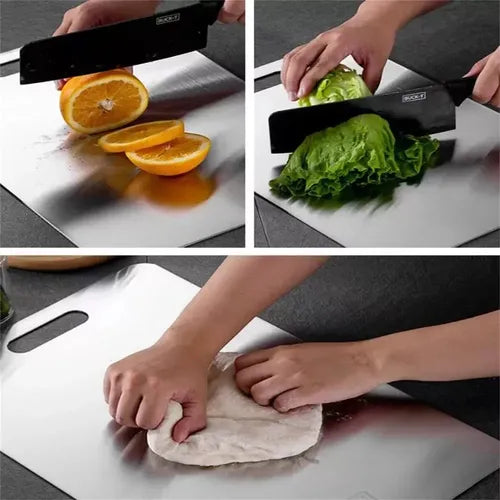 FIORENZA//TABLA DE CORTE PREMIUM ACERO INOXIDABLE