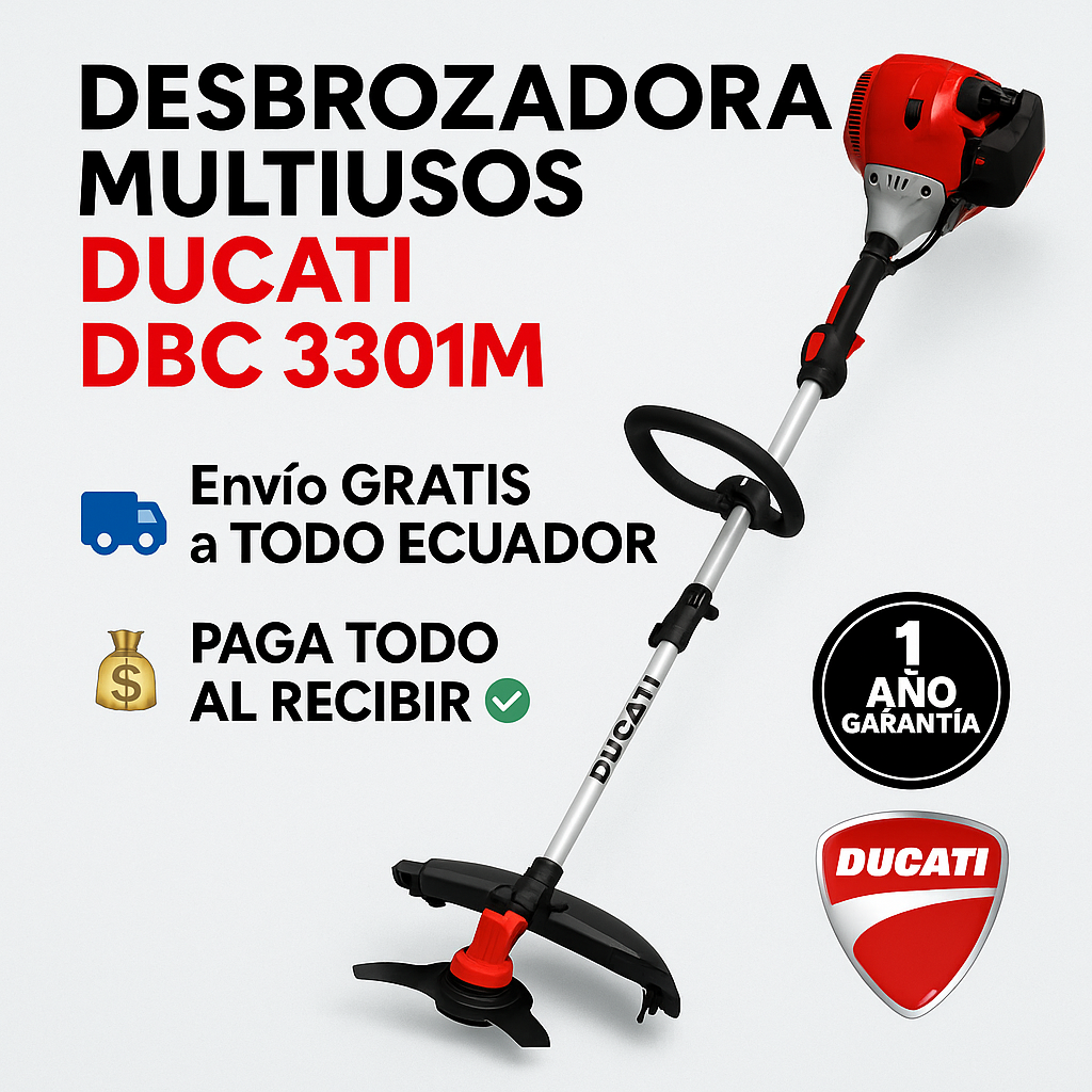 Desbrozadora Multiusos Ducati DBC3301M — 5 en 1