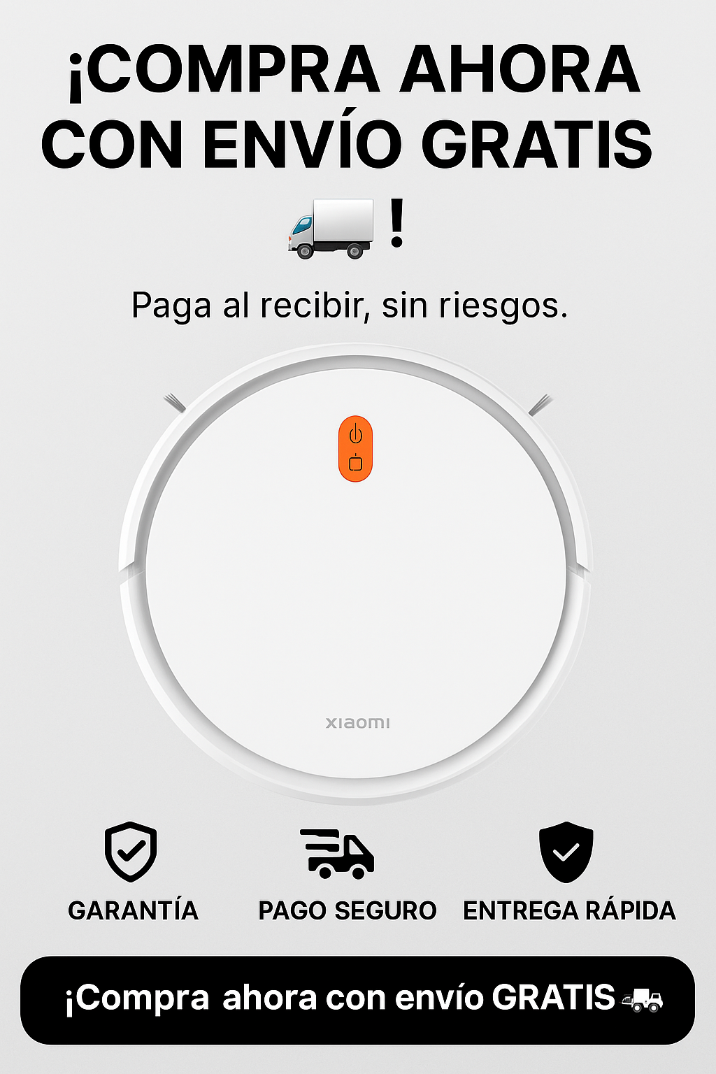 Xiaomi Robot Vacuum E5 – Aspiradora Inteligente 2000Pa con App y Voz