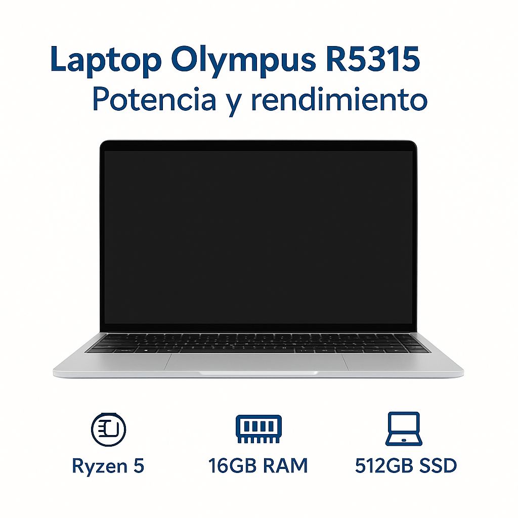 Laptop 15.6” FHD 💻 | Ryzen 5 · 16GB RAM · 512GB SSD ⚡ – Compacta y potente