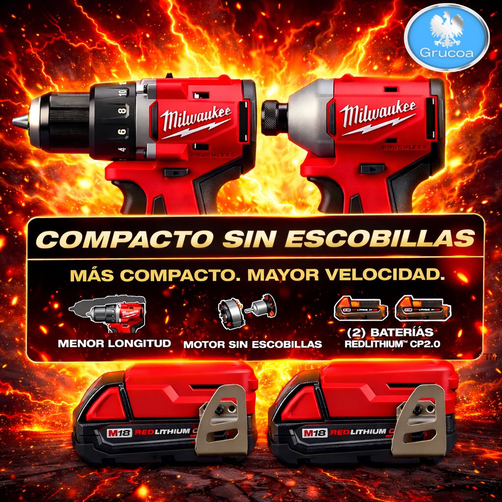 KIT de Taladros Milwaukee/ Por este mes regalo una mochila Milwaukee