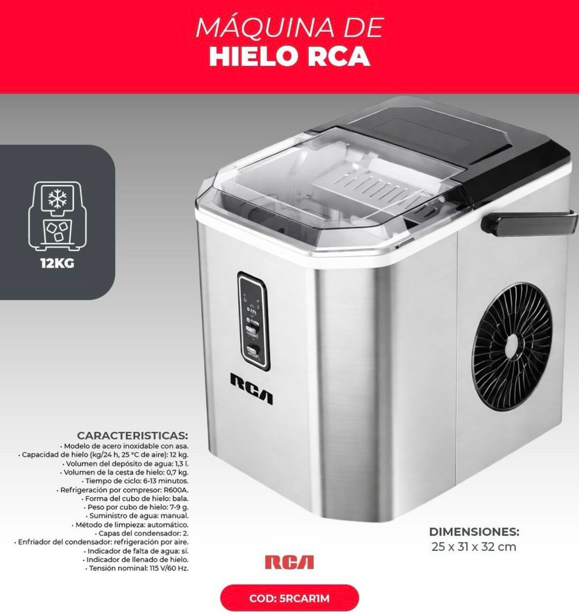 MAQUINA PARA HACER HIELO