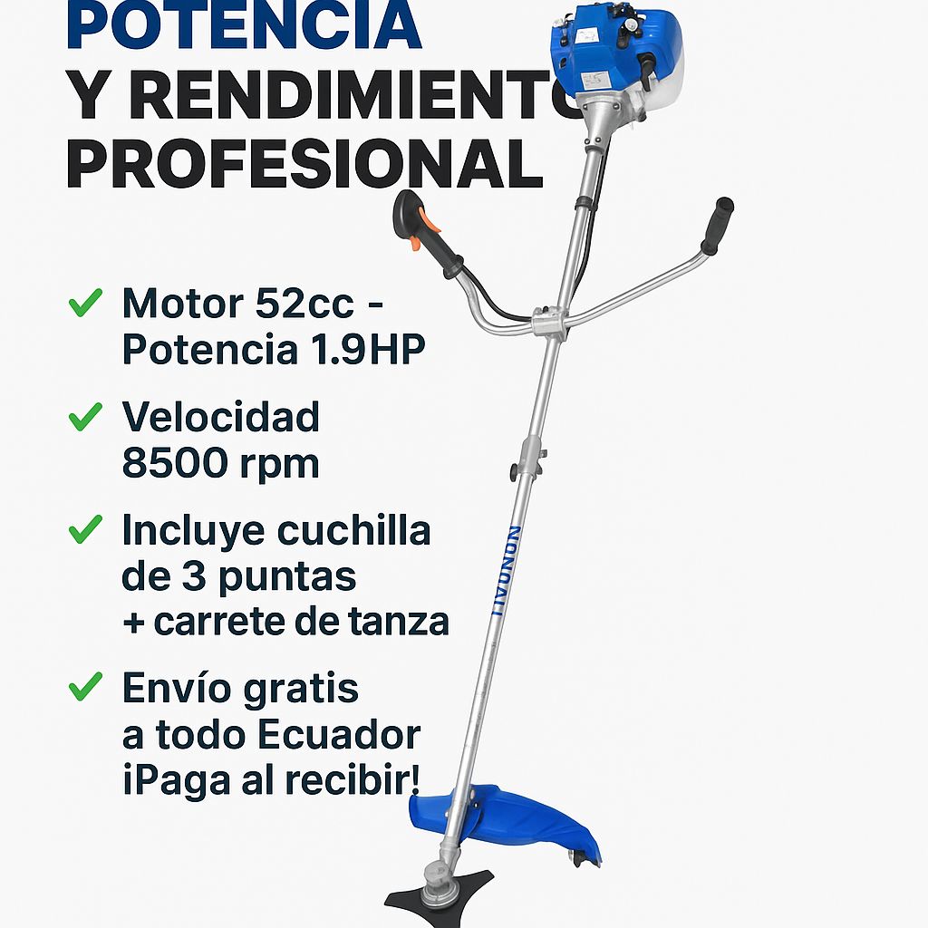 Desbrozadora Hyundai HYBC520 52cc 1.9HP | Potente, Ligera y con Envío Gratis 🚚