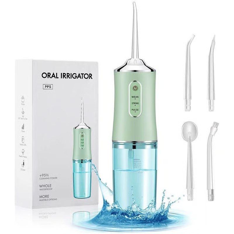 Irrigador Bucal Portátil 300ml | Limpieza Dental Profunda, Recargable e Inalámbrico