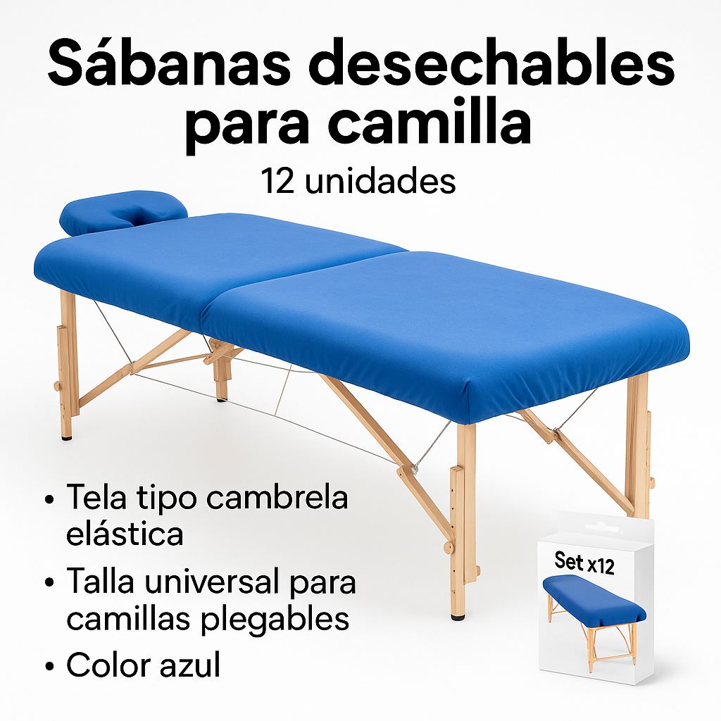 Sábanas Desechables para Camilla 12 Unidades – Higiene Profesional y Envío Gratis